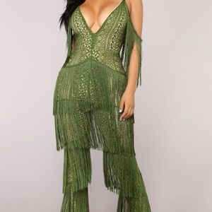 Fringed jumpsuit